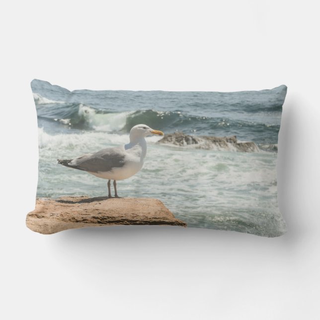 Hauptküste Acadia Ocean Seagull Kissen Für Draußen (Vorderseite)