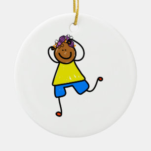Hauptlaus-Kind Keramik Ornament