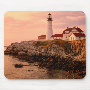 Hauptlicht Maine KapElizabeth Portland Mousepad