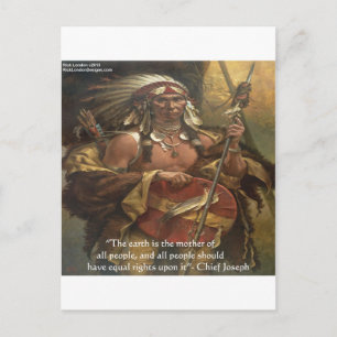 Häuptling Joseph & Natur Zitat Geschenke T-Shirts  Postkarte