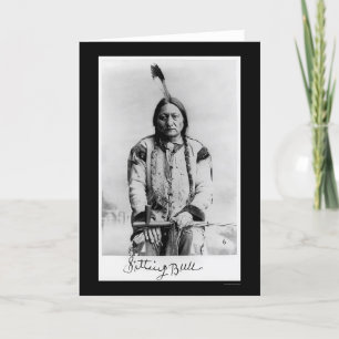 Häuptling Sitting Bull 1889 Karte