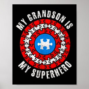 Hauptmann Autism Mein Enkel ist mein Superhelden A Poster