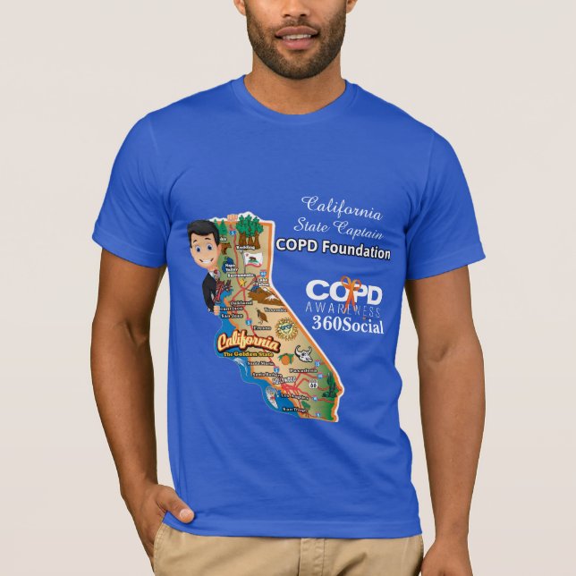 Hauptmann des California Staat T-Shirt (Vorderseite)