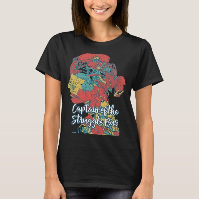 Hauptmann des Kraftomnibusfahrers Mama Mother Driv T-Shirt (Vorderseite)