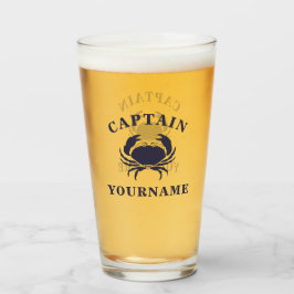 Hauptmann Ihr Name nautical Crab Tumbler Glass