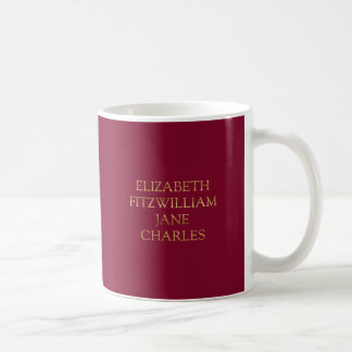 Hauptmerkmale von Stolz und Vorurteilen Kaffeetasse