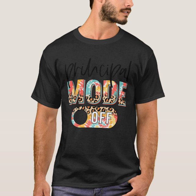 Hauptmodus der Leopard-Gefärbte Krawatte am letzte T-Shirt (Vorderseite)