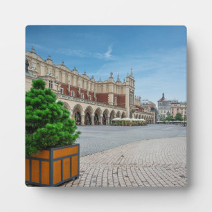 Hauptplatz der Altstadt von Krakau, Polen Fotoplatte