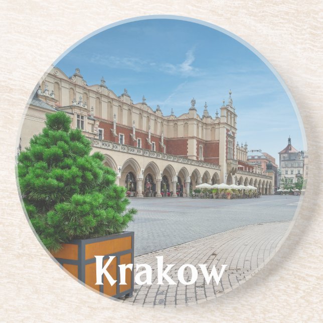 Hauptplatz der Altstadt von Krakau, Polen Getränkeuntersetzer (Vorne)