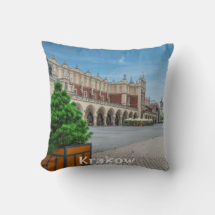 Hauptplatz der Altstadt von Krakau, Polen Kissen