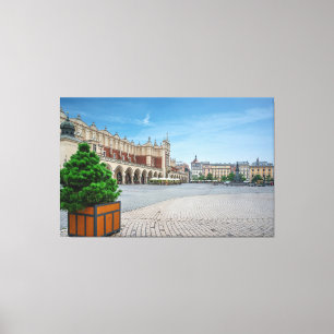 Hauptplatz der Altstadt von Krakau, Polen Leinwanddruck