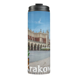Hauptplatz der Altstadt von Krakau, Polen Thermosbecher