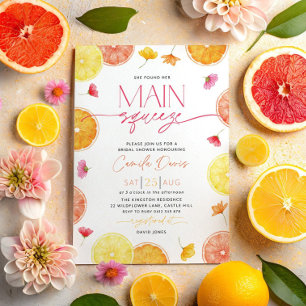 Hauptpresse Brautdusche Einladung Lemon Bridal