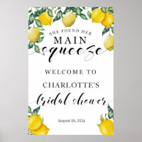 Hauptpresse Brautparty Willkommensschild Sommer