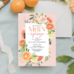 Hauptpresse Citrus Bridal Dusche Einladung<br><div class="desc">Dieses tropische Zitrusdesign besticht durch moderne,  elegante Schriftart (die Farben lassen sich leicht ändern!),  einen Blumenstrauß und tropische Zitrusfrüchte wie Zitrone,  Limone,  orange,  Grapefruit und Papaya! . Sehen Sie sich die gesamte Kollektion an,  um mehr passende Artikel zu finden!</div>