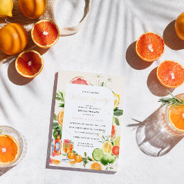 Hauptpresse Citrus Bridal Dusche Einladung