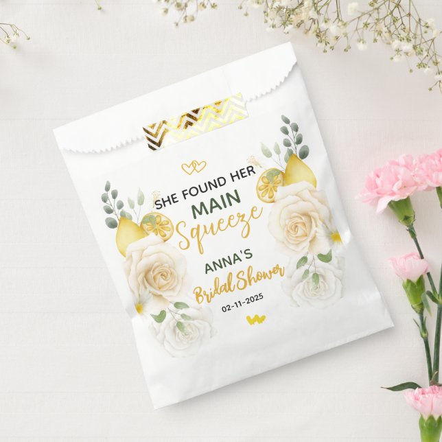 Hauptpresse Elegantes Brautparty Lemon Geschenktütchen (Versiegelt)