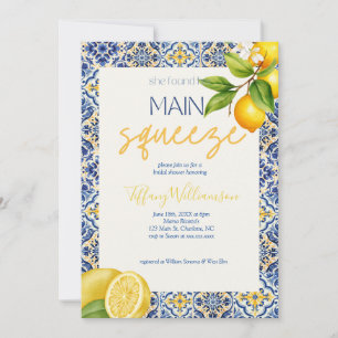 Hauptpresse italienische Tile Bridal Dusche Einlad Einladung