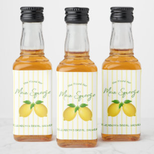 Hauptpresse Lemon Brautparty Alkoholflaschenetikett