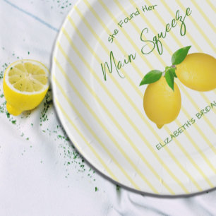 Hauptpresse Lemon Brautparty Pappteller