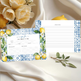 Hauptpresse | Lemon Brautparty Rezept Cards Einladung