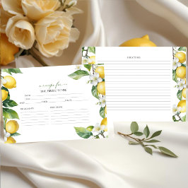 Hauptpresse | Lemon Brautparty Rezept Cards Einladung