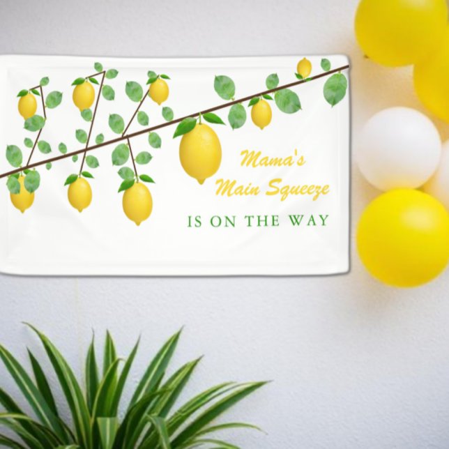 Hauptpresse Lemon Gender Neutral Baby Dusche Banner (Von Creator hochgeladen)
