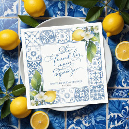 Hauptpresse | Lemon Mediterranes Brautparty Serviette