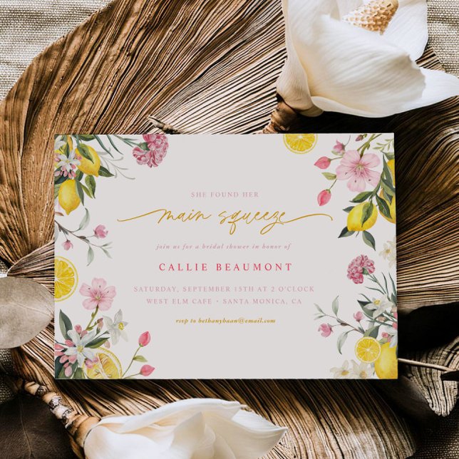 Hauptpresse Lemon Party Bridal Dusche Einladung (Von Creator hochgeladen)