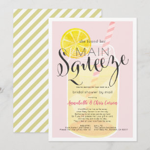 Hauptpresse Lemonade Pink Brautparty per Post Einladung