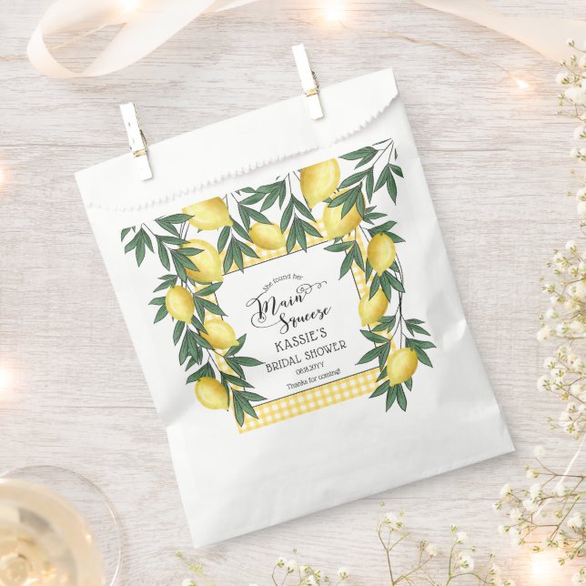 Hauptpresse Lemons Tropisches Brautparty Geschenktütchen (Ausgeschnitten)