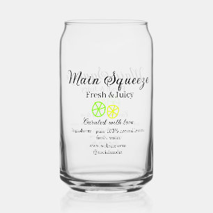 Hauptpresse Zitronensaft hausgemachter Geschäftsna Dosenglas