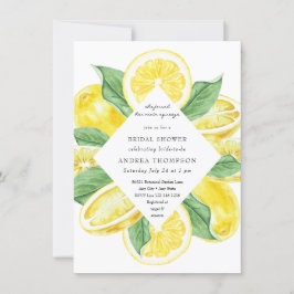 Hauptpresse | Zitrusfrüchte | Lemon Yellow Brautpa Einladung