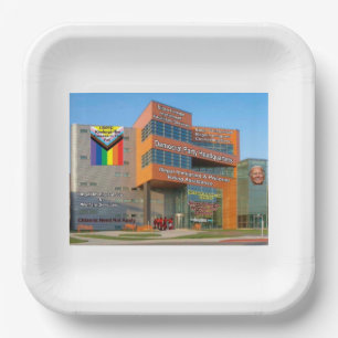 Hauptquartier des demokratischen Party Pappteller