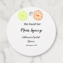 Hauptqueeze ZitronenZitrusfrüchte Brautparty Name  Geschenkanhänger
