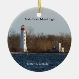 Hauptrock Island Light-Ornament Keramik Ornament