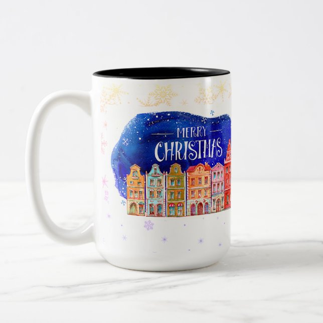 Hauptsaison/Weihnachts-Tasse Zweifarbige Tasse (Links)