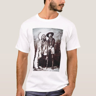 Hauptsitting Bull (1831-90) auf Ausflug mit Büffe T-Shirt