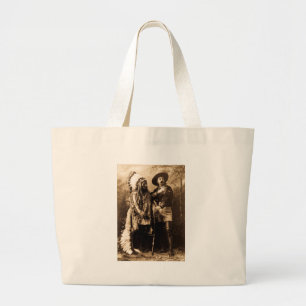 Hauptsitting Bull und Buffalo Bill 1895 Jumbo Stoffbeutel