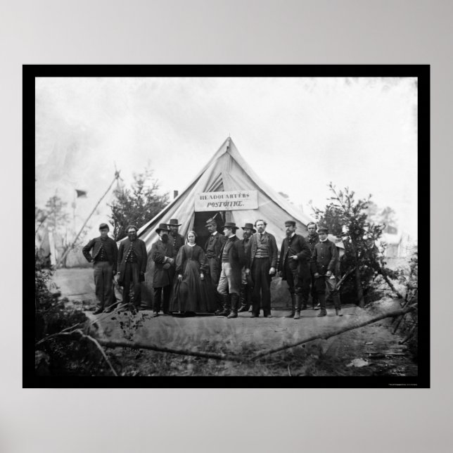 Hauptsitz der Post in Falmouth, VA 1863 Poster (Vorne)