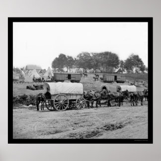 Hauptsitz von General McClellan 1862 Poster