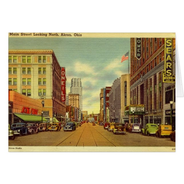 Hauptst., Akron, Ohio Vintag (Vorderseite (Horizontal))