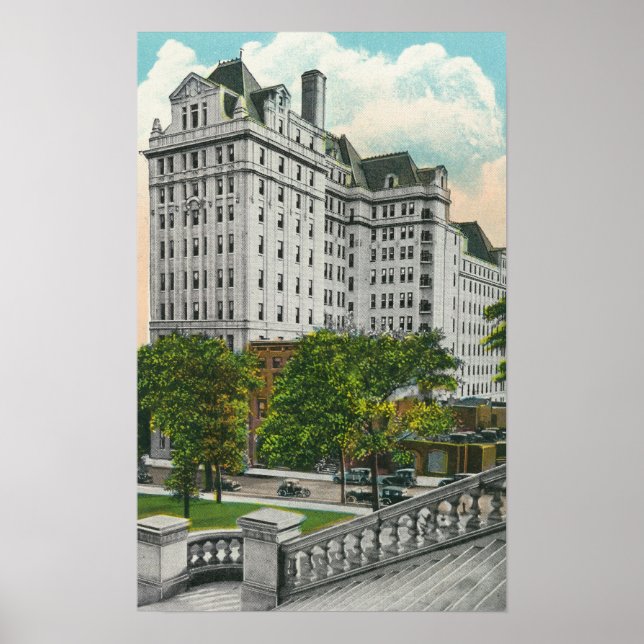 Hauptstadt Anfahrt View of NY Telefone Co. Bldg Poster (Vorne)