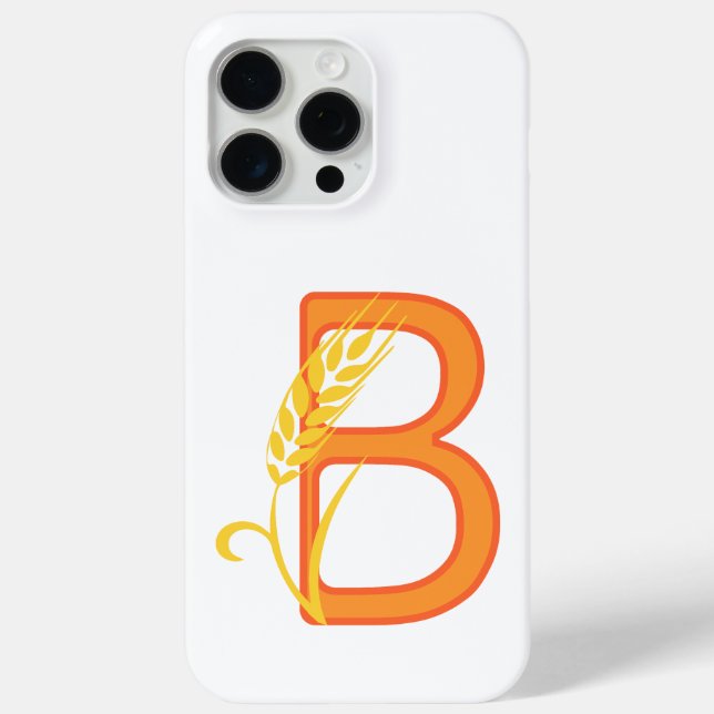 Hauptstadt B florale Monogramm Case-Mate iPhone Hülle (Rückseite)