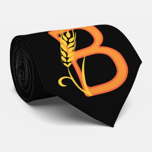 Hauptstadt B florale Monogramm Krawatte