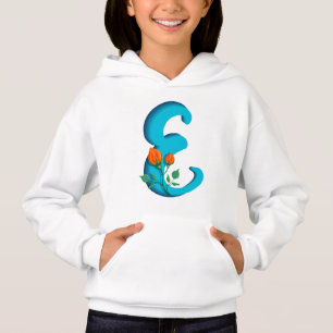 Hauptstadt Brief E florale Monogramm Hoodie