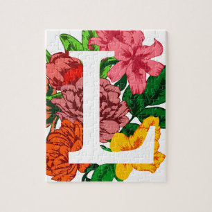 Hauptstadt Brief L floral monogramm