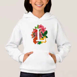 Hauptstadt Brief L floral monogramm Hoodie
