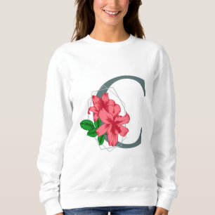 Hauptstadt Buchstabe C florale Monogramm Sweatshirt