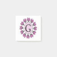 Hauptstadt Buchstabe G florale Monogramm